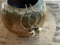 Image 5 of Sterling silver and artisan lamp work earrings / n51