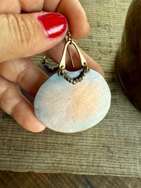Image 8 of Large Peaces of Luanda Copper and Brass earrings / n42