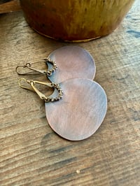 Image 9 of Large Peaces of Luanda Copper and Brass earrings / n42