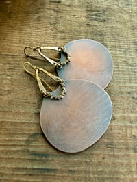 Image 11 of Large Peaces of Luanda Copper and Brass earrings / n42