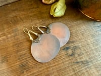 Image 5 of Large Peaces of Luanda Copper and Brass earrings / n42