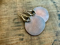 Image 2 of Large Peaces of Luanda Copper and Brass earrings / n42