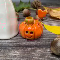 Image 3 of Handmade Ghost or Pumpkin Ornament 