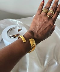 Image 2 of Wrap Cuff Bangle | Gold