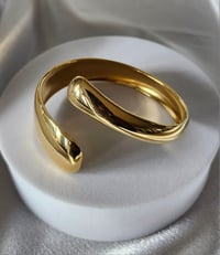Image 3 of Wrap Cuff Bangle | Gold