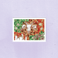 Glowing Skulls Sticker