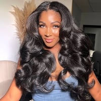 Image 1 of 300G  BODY WAVE HAIR BUNDLES NATURAL COLOR