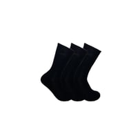 Image 1 of MILAN Organic Cotton Socks - Crew (Black 3 Pack)