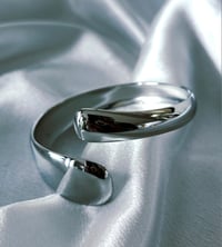 Image 4 of Wrap Cuff Bangle | Silver
