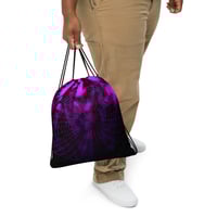 Image 2 of Drawstring bag - Pink Twilight Web