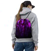 Image 1 of Drawstring bag - Pink Twilight Web