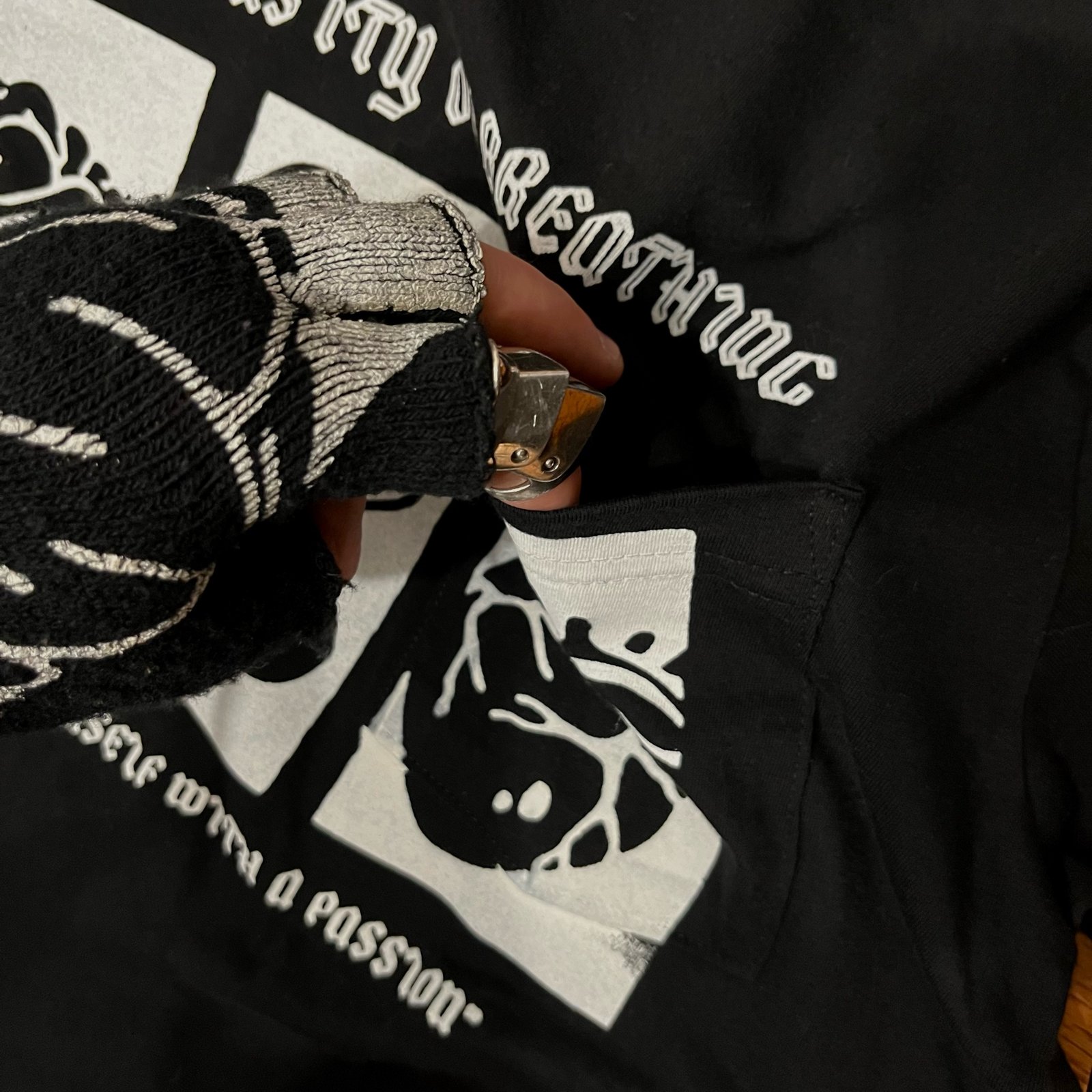 UNIVERSITY POCKET LONG-SLEEVE (CHROME HEARTS BLANK) 1of1 | BREATHING