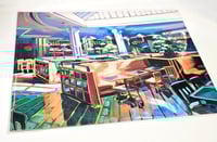 Image 1 of Food Court Booth by Sari Shryack - Fine Art Print