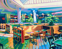 Image 2 of Food Court Booth by Sari Shryack - Fine Art Print