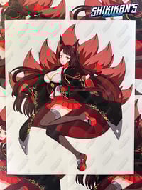 Image 2 of Azur Lane Akagi 8" / Kaga 8" Vinyl Sticker