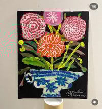 Image 1 of Painted Poseys / on board 