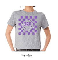 Image 2 of Milford Checkered Smiley Tee