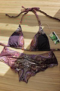 Image 3 of ♲ Amethyst Paisley Bikini Set - L