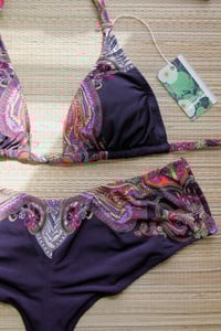 Image 5 of ♲ Amethyst Paisley Bikini Set - L