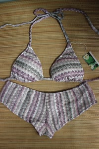 Image 5 of ♲ Crystal Crochet Bikini Set - L/XL