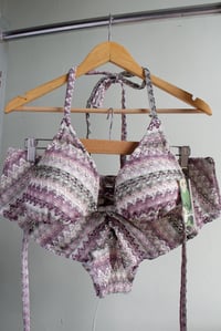 Image 1 of ♲ Crystal Crochet Bikini Set - L/XL