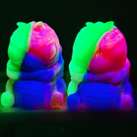 Image 2 of Gus split pour- neon gmd green/orange and purp