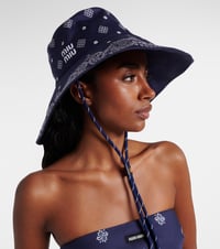 Image 2 of Miu Miu bandana print bucket hat
