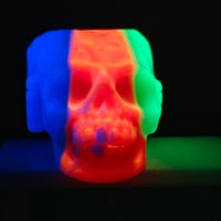 Image 2 of Horned skull 💀- triple split pour 