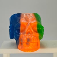 Image 1 of Horned skull 💀- triple split pour 