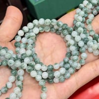 Image 4 of Classic Moss In Snow Jade Energy Bracelet