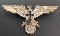 Image 1 of WW2 (Nazi Germany) NSDMB Soldatenbund Tunic Breast Eagle Badge