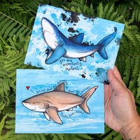 Encouraging Shark Bundle - Two 5"x7" prints