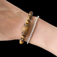 Image 2 of Tigers Eye Energy Bracelet Barrel (Smooth Path)