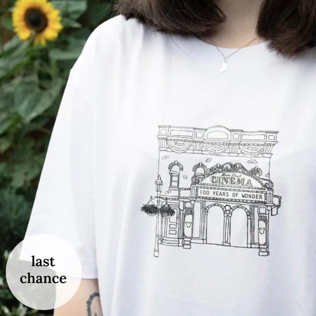 '100 Years' White Oversized Tee