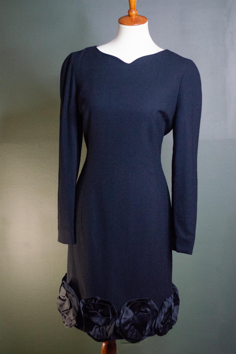 Image of Vintage Carolina Herrera Floral Dress