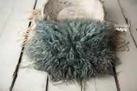 Earthy Teal hand felted fur