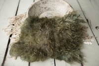 Olive hand felted fur