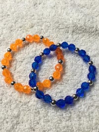 125 Faceted Acrylic Beaded Stretch Bracelet