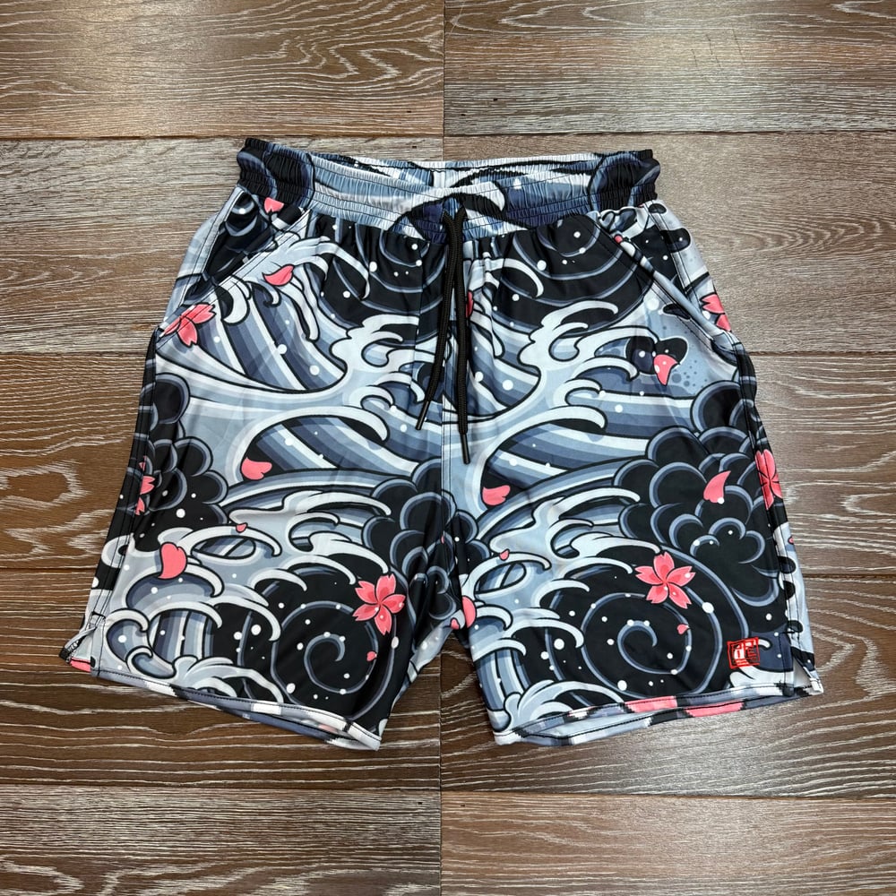 Image of NAMI BLOSSOM MENS DRI FIT SHORTS