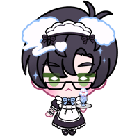 Love & Deepspace Zayne x Sanrio Maid Sticker (Pre-Order)