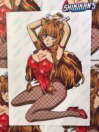 Image 1 of Raphtalia Bunny Sitting 6" Vinyl Sticker **RESTOCKED**