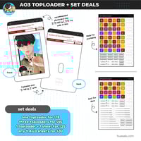 Image 2 of AO3 | Archive of Our Own (Obsession) ✦ Acrylic Toploader, Sticker Sheets