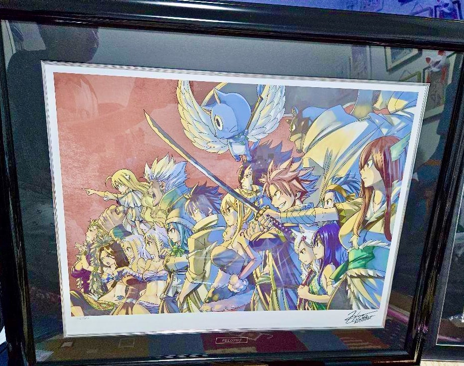 Image of Fairy Tail Guild Japan Exhibition RARE Original Framed Art Piece