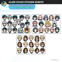 Image 2 of ALNST | Chibi Portraits | Alien Stage ✦ Transparent Sticker Sheets