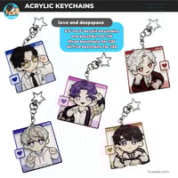 Image 2 of LADS | Chibi Polaroids | Love and Deepspace ✦ Acrylic Keychains