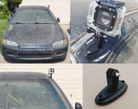 Image 1 of 1992-1995 Honda Civic GoPro Antenna Mounting Plate (Go Pro Camera Adapter)