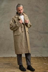 Image 3 of Raglan long Coat - Natural