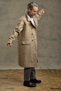 Image 5 of Raglan long Coat - Natural