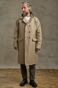 Image 4 of Raglan long Coat - Natural