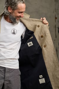 Image 8 of Raglan long Coat - Natural